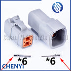 DTM connectors For Deutsch DTM06-2S 3S 4S 6S 8S/DTM04-2P 3P 4P 6P 8P 12P Male Female Waterproof Connector Automotive Sealed Plug