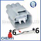 6 Pin Car headlamp harness plug Accelerator Throttle Pedal Connector MG641107-5 90980-11034 7282-7064-40 7283-7064-40 For Toyota