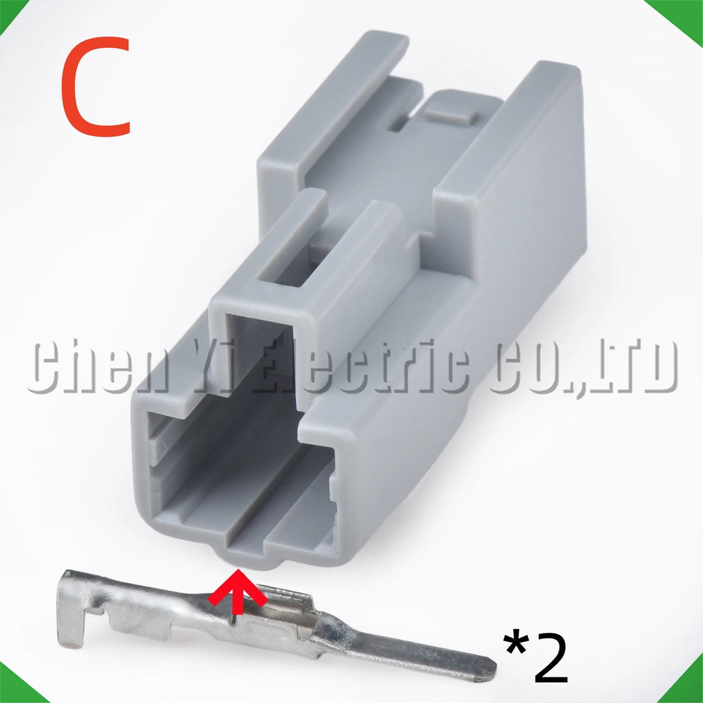 2 Pin Auto Connectors Electric seat reading light horn Wire harness Plug 7283-1020 9098...