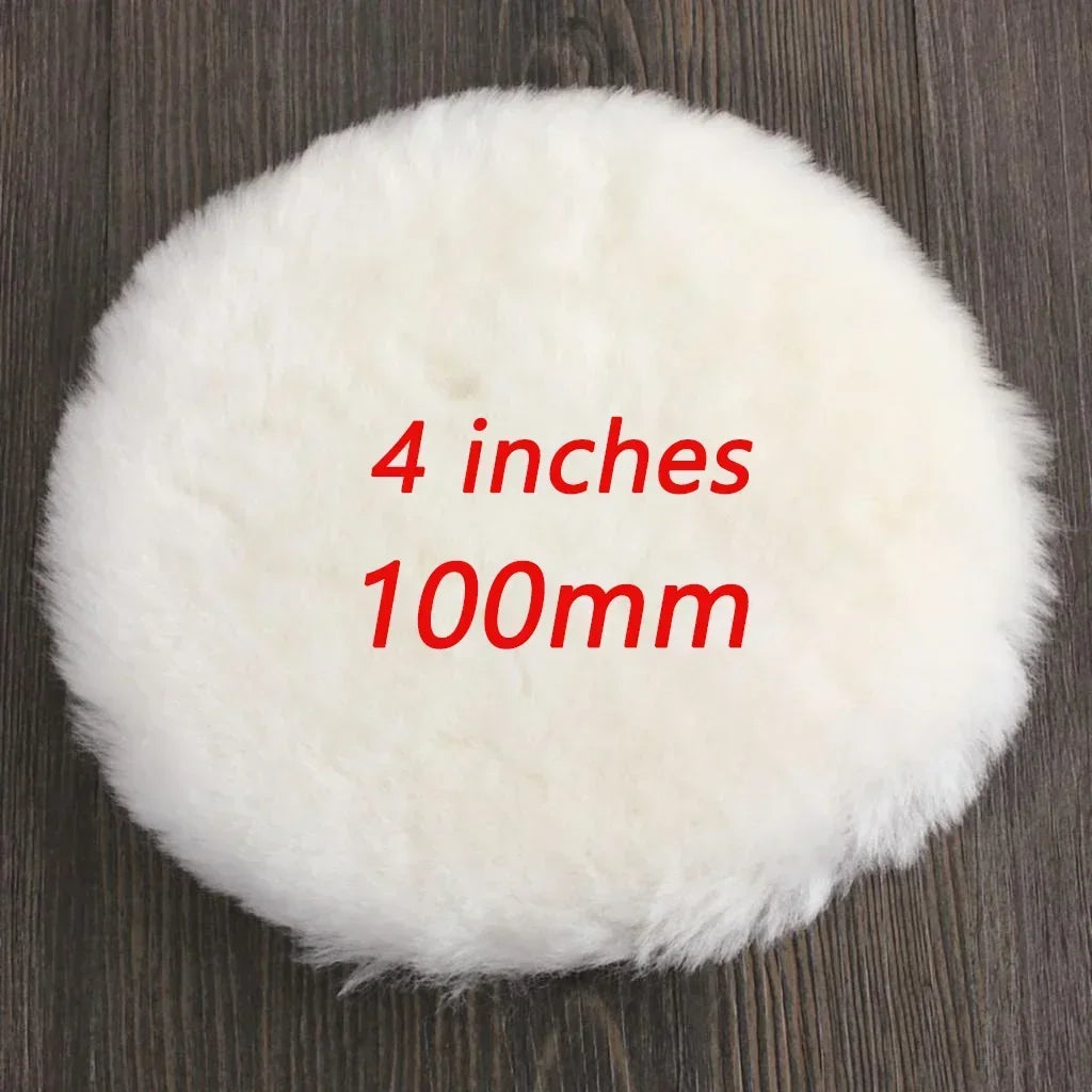 3 4 5 6 7 inch Wool Polishing Disc Car Waxing Polishing Buffing Car Paint Care Polisher Pads Auto Washing Accessories