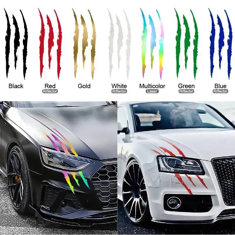 Car Motorcycle Monster Claw Scratch Sticker DIY Motocross Refit Creative Body Decoration Decals for YAMAHA SUZUKI HONDA Amagi