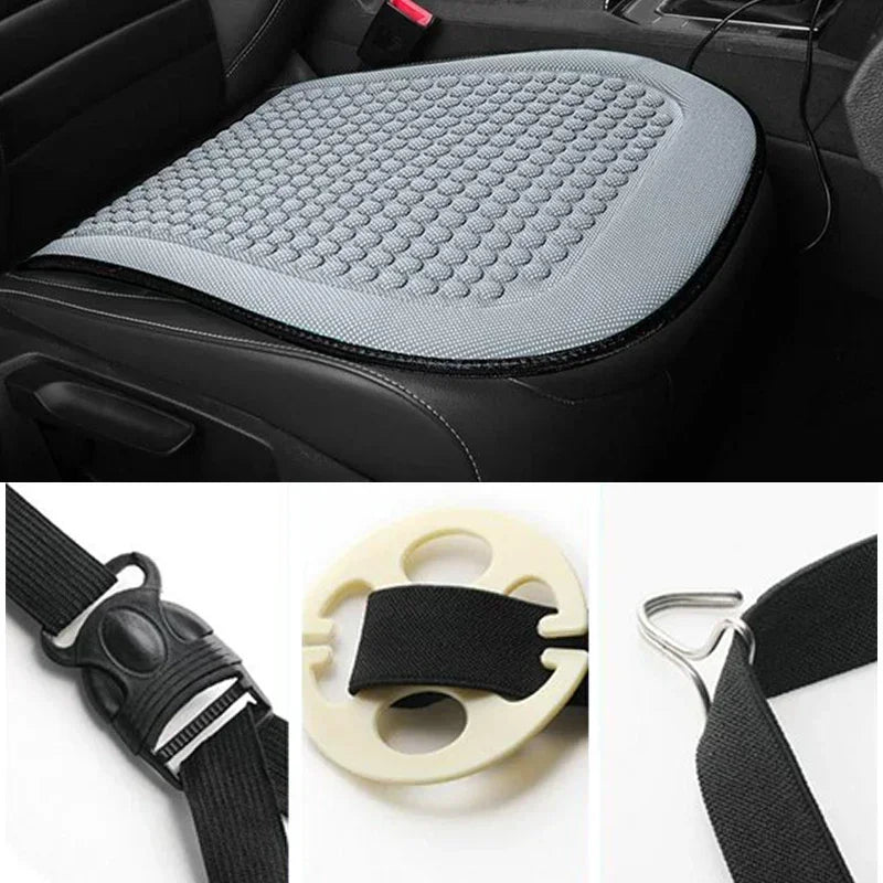 Winter Car Seat Cushion Short Plush Seat Protector Pad with Non-Slip Backing Flocking Cloth Cover Universal Front Covers Amagi