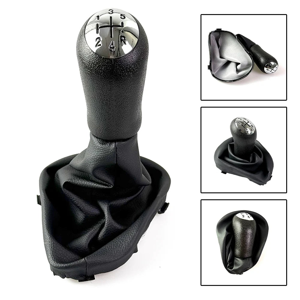 1PC  5 Speed  Gear Shift Lever Knob  With Rod Dust Cover For Renault  R Logan II 13-22 New Car  Interior Accessorie