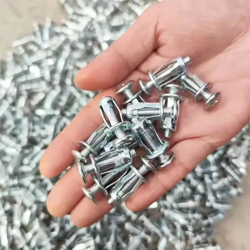 40-4pcs Petal Shape Rivet Nut Screw Bolt Kit M4 M5 M6 M8Metal Rivetnut Panel License Plate Clamp Lock Jack Nuts Auto Accessories