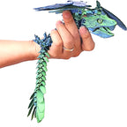 Feathered Wyvern Dragon, 3D Printed Dragon, Articulated Dragon, Fidget Dragon, 3D Printed Toys, Desktop Pet