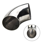 Car Exhaust Bend Elbow Pipe Fitting 2.5 63mm Stainless Steel Universal Car Exhaust Pipe Muffler Elbow Tube Bend Mandrel Fitting