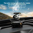 Solar-Powered Rotating Car Aromatherapy Diffuser Innovative Scent Dispenser with Long-Lasting Fragrances Enhances Dashboard