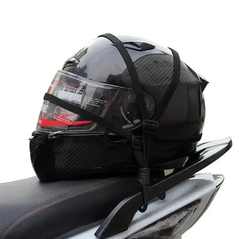 Motorcycle Luggage Strap Helmet Fixed High Elasticity Straps Retractable Elastic Buckle Rope Motorbike Durable Bike Helmet Amagi