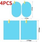 1-4PCS Car Side Window Rearview Rain Film Anti-Fog Rain-proof Car Window Mirror Waterproof Sticker Films Decals Rain Proof Films