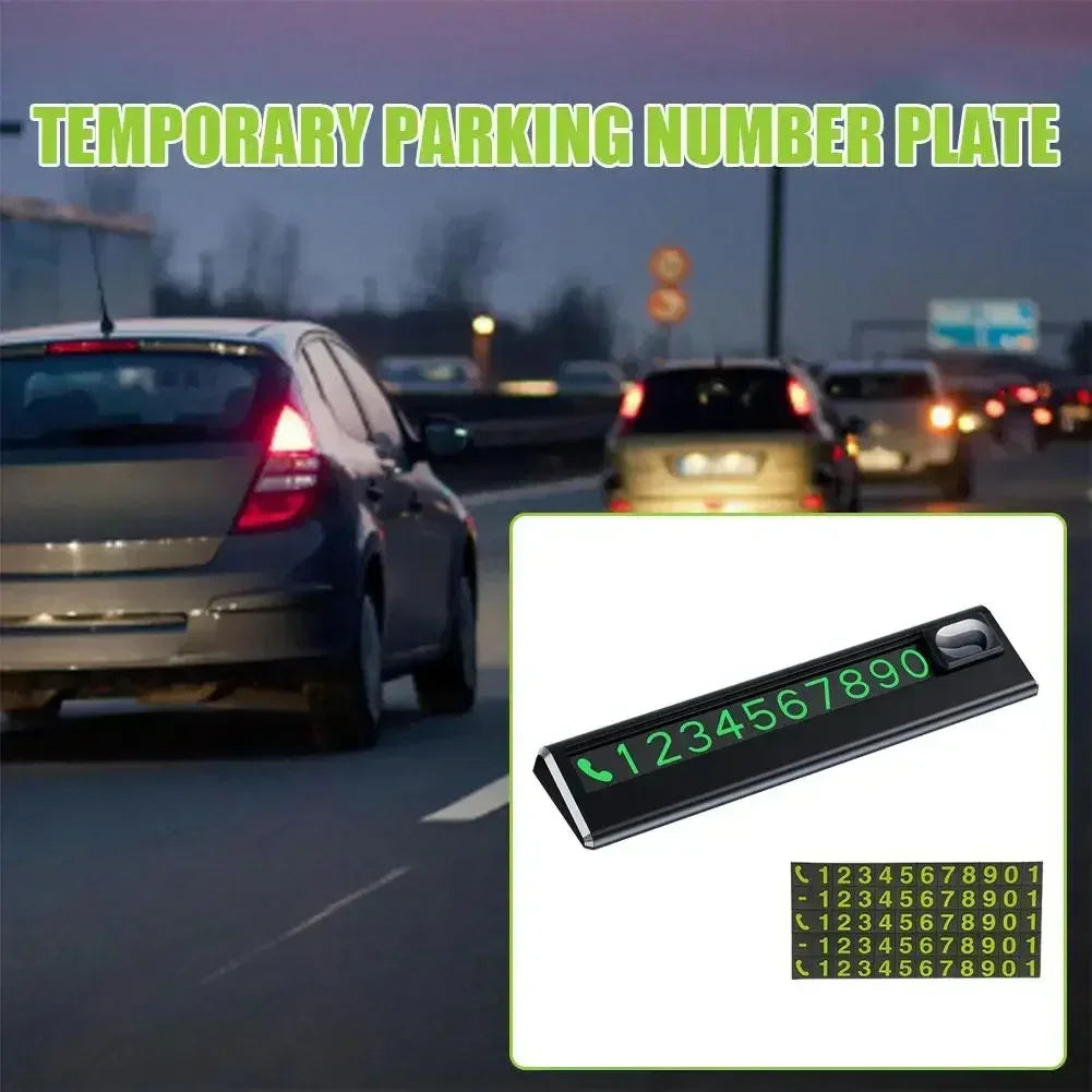 Car Park Stop Sign Universal Automobile Accessories Car Temporary Parking Card Phone Number Card Plate Telephone Number Amagi