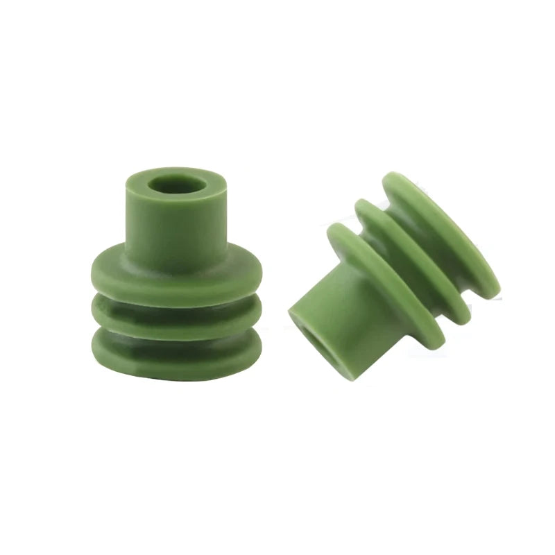 15324982 Connector waterproof hollow plug rubber plug green hole silicone waterproof plug