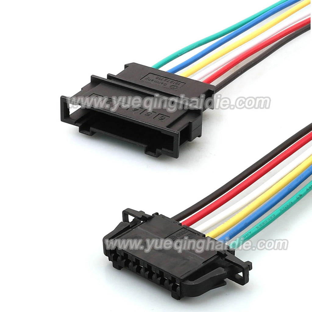 6PIN Connector Unsealed 2.8mm Male Female Connectors Auto Wire Harness Cable Socket For Benz VW Audi 191972716 1J0972706