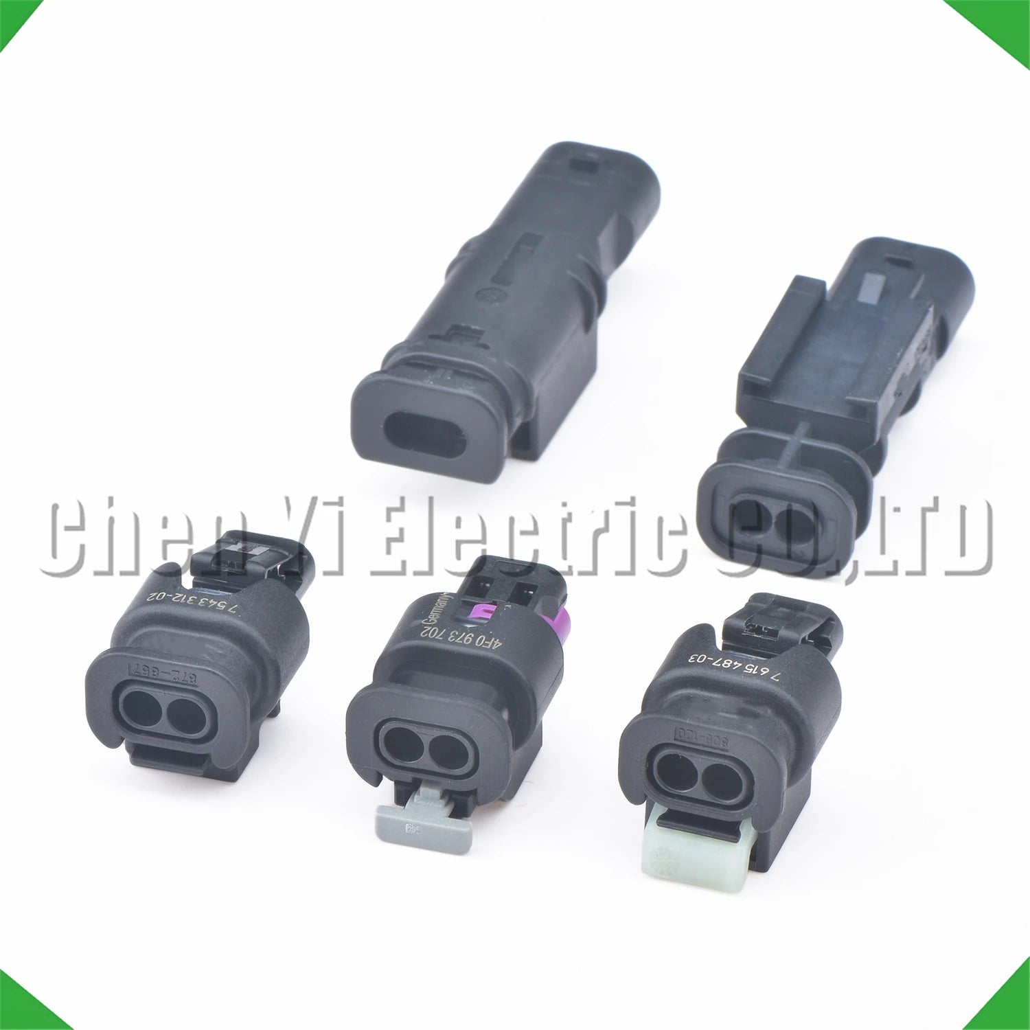 2-Pin Connector Connector Daytime running lights lights connector fuel injector
