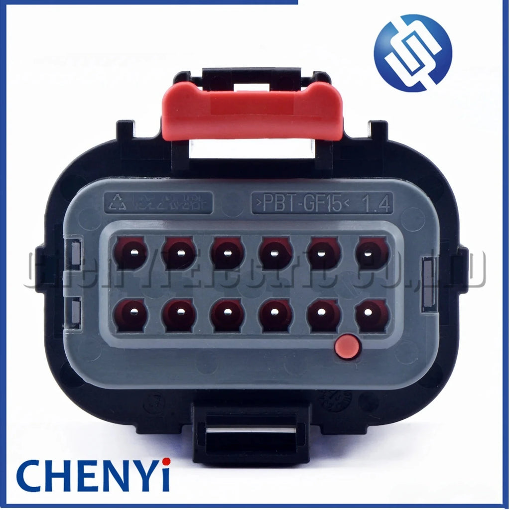 12 Pin Automotive waterproof connector Transmission plug With Pins pins 1897462-2 For BYD DMI