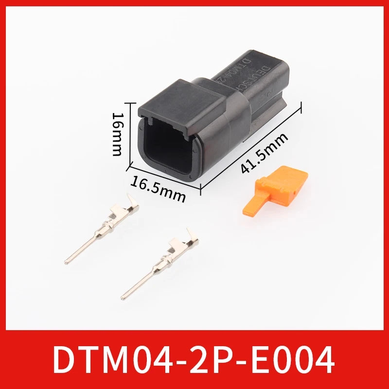DTM04-2P-E004 automotive connector, Dechi plug-in, DTM06-2S-E004 waterproof plug for heavy truck wiring harness