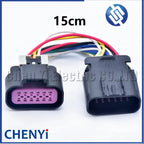 12 Pin/way Automobile waterproof connector Front Lamp Headlight Wire harness plug 15326849 15326854 For Roewe I5 MG5 MG 5