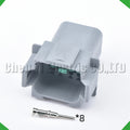 8-Pin Wire Harness female Waterproof Connector Automotive Electrical Harness pigtail