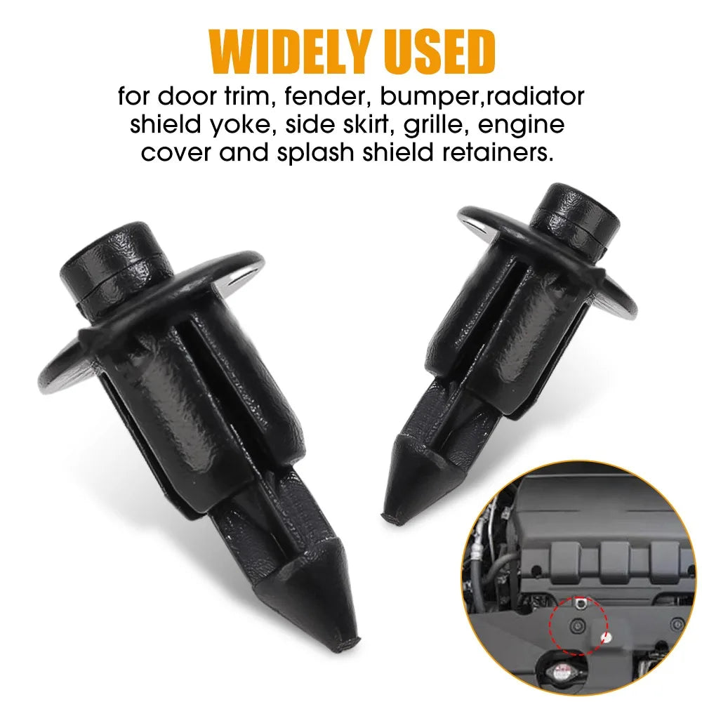 Motorcycle Plastic Rivets Fairing Clips Push Pin Expansion Fastener Retainer for Cowl Trim Panel Yamaha Kawasaki Suzuki Honda