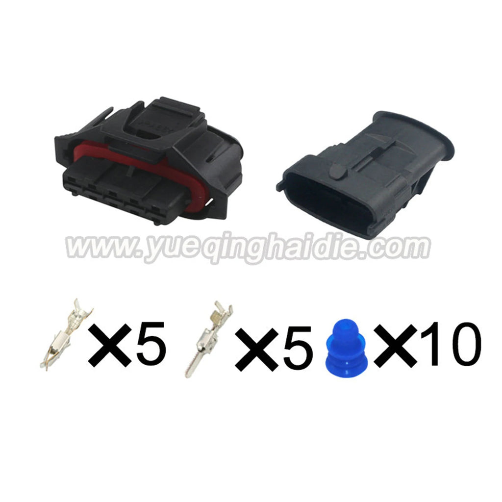 5Pin Connector Waterproof 3.5mm Male Female Connector Auto Wiring Harness Cable Socket 1928405136 1928403738