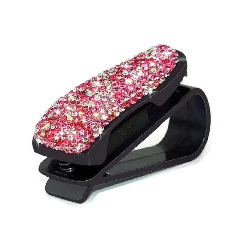 Woman Car Glasses Case Auto Sun Visor Glasses Holder Sunglasses Clip Card Ticket Holder Pen Case Clip Box Accessories For Toyota