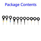 11pcs/Set Car Wire Terminal Removal Kit Tool Crimp Connector Extractor Release Pin Remover Repairing Disassembly Tools