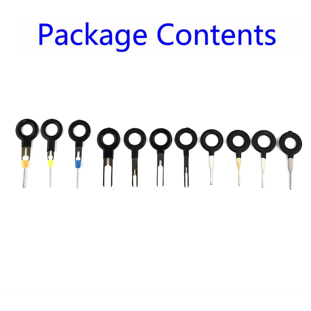 11pcs/Set Car Wire Terminal Removal Kit Tool Crimp Connector Extractor Release Pin Remover Repairing Disassembly Tools