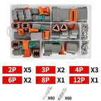 1Set Deutsch DT Series Multi-Pin Bundle (2P/3P/4P/6P/8P) | 22-16AWG Sealed Plug & Socket for Auto Electronics Upgrade DT04-2P
