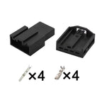 1719093-1 is suitable for automotive connectors, BMW ambient lighting wiring harness plug, 4P black with terminals