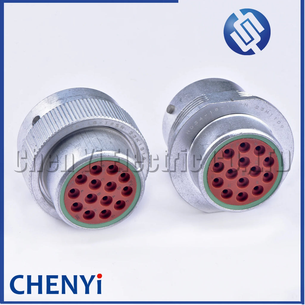 14 Pin waterproof connector HD series socket Wire Harness plug HD36-18-14SN HD34-18-14PN HD36-18-14SE HD34-18-14PE For Deutsch
