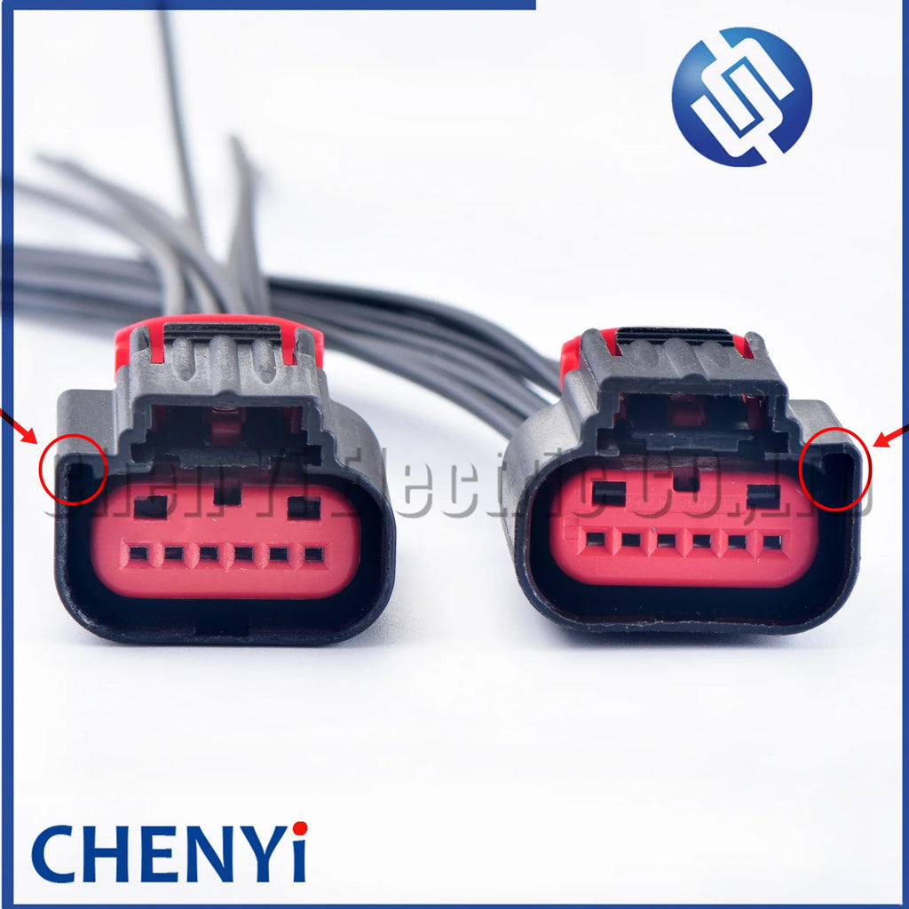 6 Pin Auto Accelerator Pedal throttle valve Connector Air flow meter Wiring Harness Plug 1438153-5 1-1419168-1 For Ford Mazda