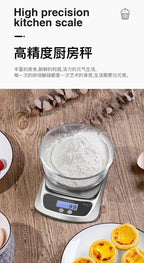 Household Kitchen Scale Baking Precision Food Scale 0.1g Gram Small Desktop Scale Tea Scale High Precision Digital Scale Compact