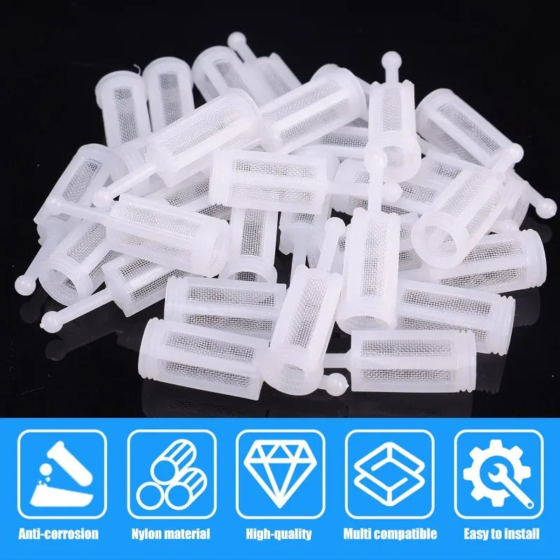 Nylon Fine Mesh Filter for Car Paint Spray Gun Replaceable Part Prevent Clogging Paint Feed Sprayer for Auto Styling Graffiti