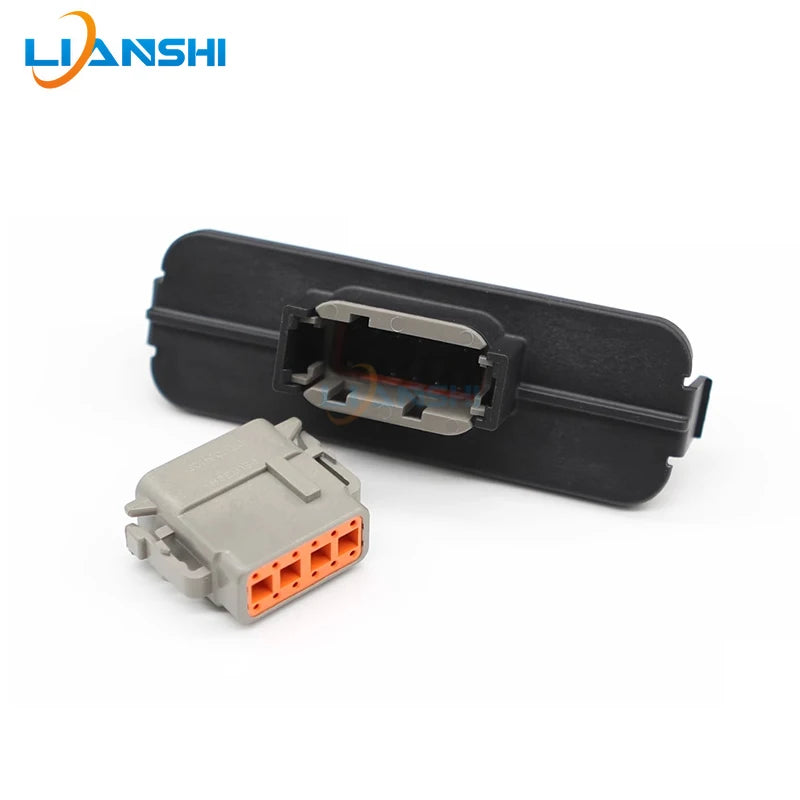 DTM13-12PA-R008 12-pin automotive waterproof connector, Dechi type DTM series PCB bent pin socket