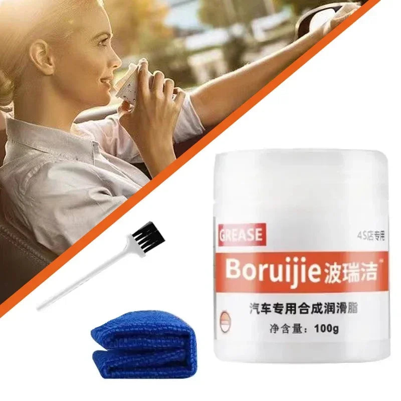100g Paste Lubricant for Car Sunroof Door Locks Hinges Chain Track Maintenance Plant-Based High-Temperature Resistant Amagi