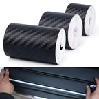 3D Carbon Fiber Matte Car Sticker DIY Paste Protector Strip Car Threshold Door Edge Anti Scratch Tape Waterproof Protection Film