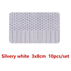3*8cm Car Bumper Reflective Stickers Reflective Warning Strip Tape Secure Reflector Stickers Decals Safety Warning Tape 10pcs