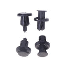 50/100Pcs 10mm Diameter 10mm Black Plastic Auto Fasteners Rivets Clips Vehicle Car Bumper Door Panel Liner Clips Retainer