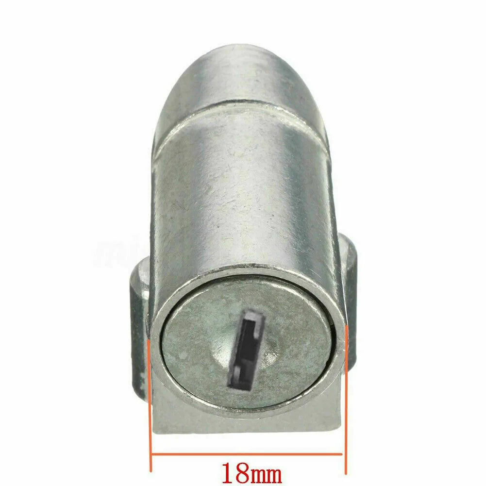 New Battery Safety Pack Box Lock W/2 Key Ignition Lock Metal For Motorcycle E-Bike Scooter Lgnition Switch Battery Safety Box