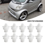 10pcs Car Interior Bumper Mud Guard Trim Clips For Smart For Fortwo 450 451 For Cabrio Coupe Rear Mudguard Fastener Kit Clips