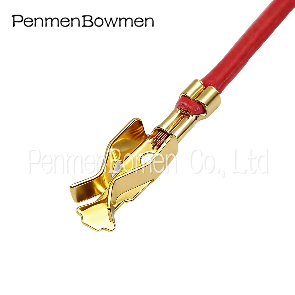10 Pcs Automobile Crimping Terminal Wiring Harness Connector Copper Splice Pin Contact Lamp Holder With Cable