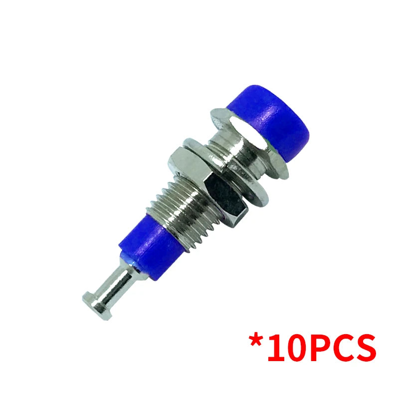 20/50/100PCS 2mm Banana Female Socket Jack with Insulated Copper Wiring Terminal—Ideal for Panel Testing and Speaker Connections