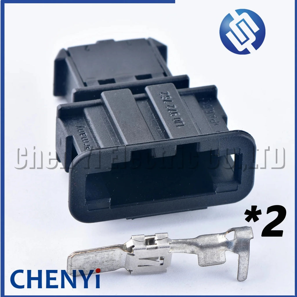2 Pin Automotive Connector Air Conditioner Blower Motor Plug Socket 1J0 972 752 1J0 972 762 1J0972762 1J0972752