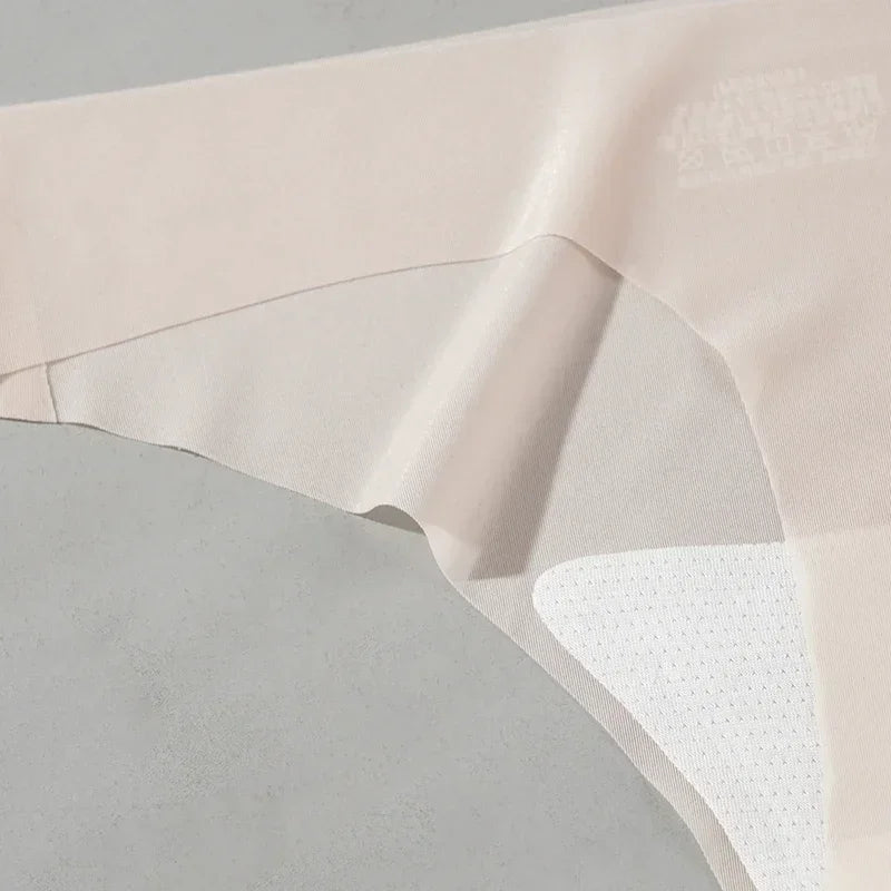 Transparent Thong Panties Women Ultra-thin Sense Sexy Female Seamless Low-waist Solid Color G-string Quick Drying Underwear amag
