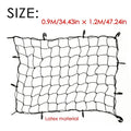Car Heavy Duty Rubber Cargo Net Universal Fit for Truck Bed SUV Trailer Boat RV - Elastic Bungee with Superior Durability amagi