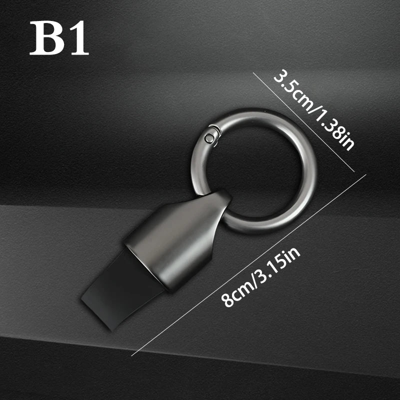 Car Key Chain Pendant Men And Women Personality Creative High-end Simple Waist Hanging Car Chain Ring Pendant Anti-scratch Wear