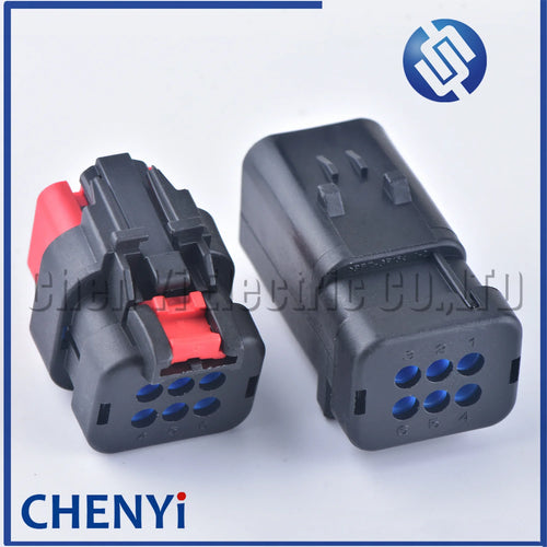1 set 6 Pin 1.5mm Series male female Auto Waterproof Connector Camshaft Sensor Plug 776434-1 776433-1 For Carter Excavator
