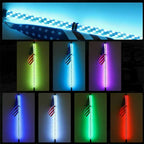3FT Spiral Whip Lights Remote Control Turn Signal Brake Function Dream-Color Dancing For UTV RZR Can-Am SxS Sand Dune Buggy Truc