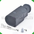 4 Pin  Auto Connectors Water temperature and liquid level sensor Plug 4B0973812 4B09737...