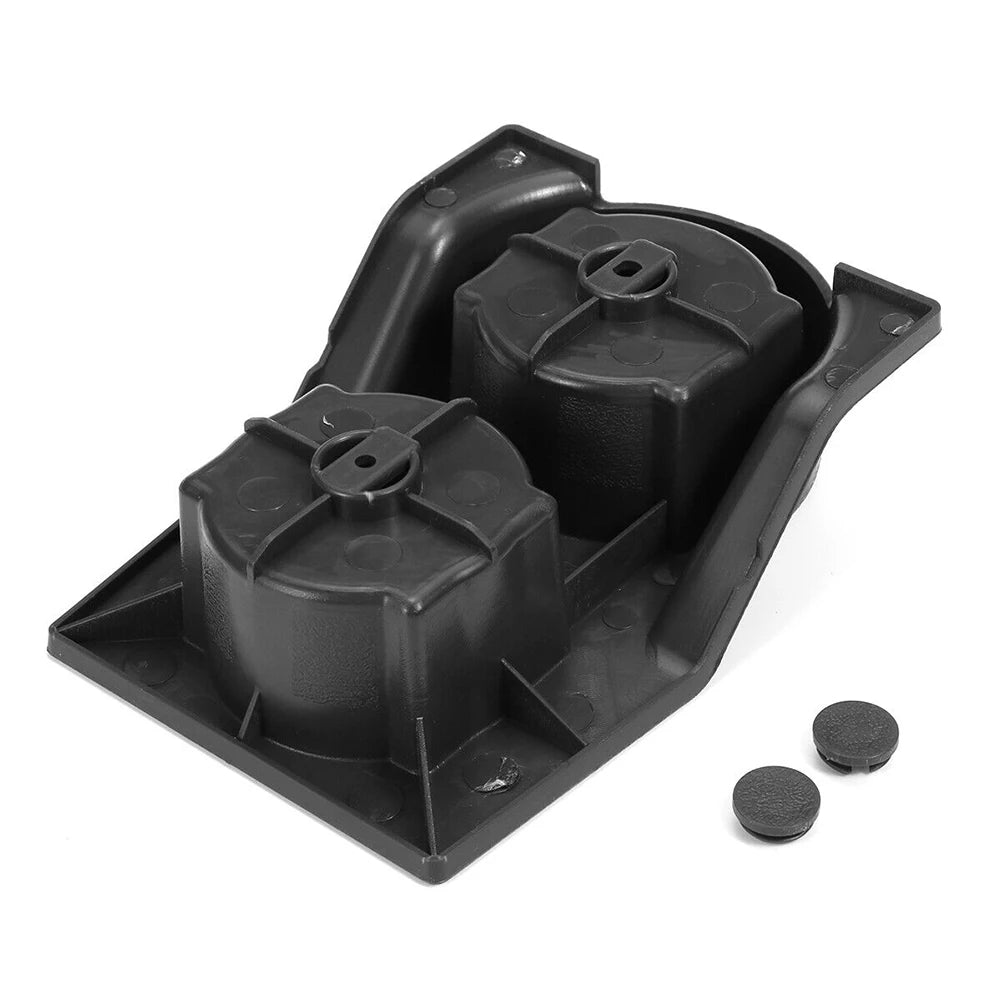 Carbon Fiber Black Car Center Console Water Cup Holder For Nissan GQ Patrol Y60 1989 To 1998 Front Console Dual Cup Holder