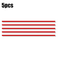 Car Front Hood Reflective Sticker Grille Moulding Red Decoration Strip Sticker Waterproof Car Exterior Reflective Sticker Decals